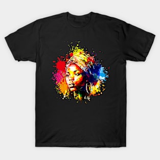 African woman watercolor T-Shirt